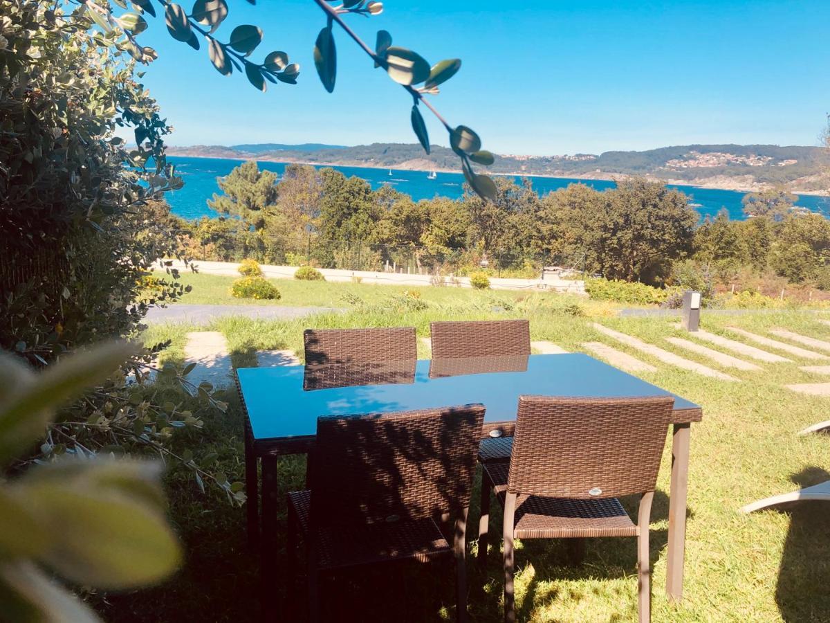 Casa Con Jardin Al Lado De Playa Hio Villa Vilanova  Eksteriør bilde