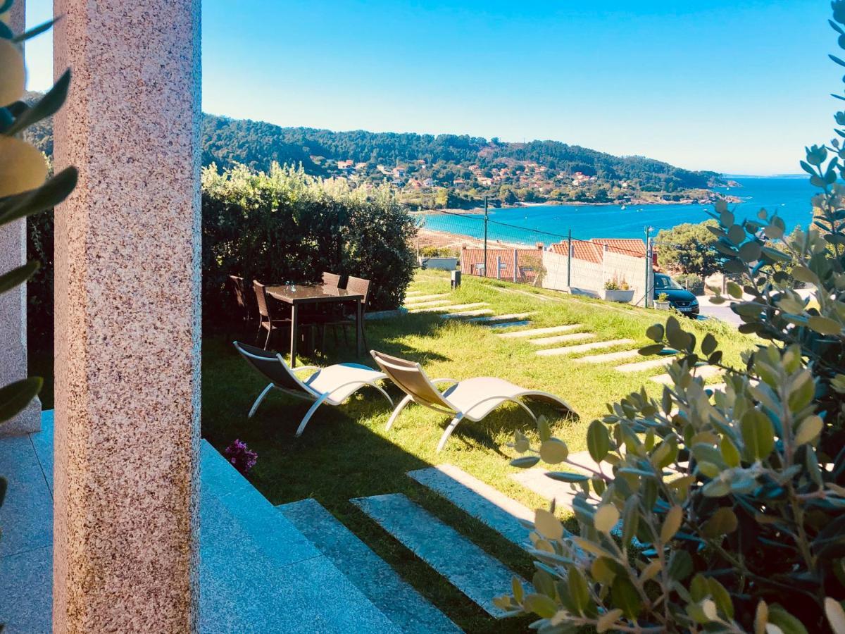 Casa Con Jardin Al Lado De Playa Hio Villa Vilanova  Eksteriør bilde