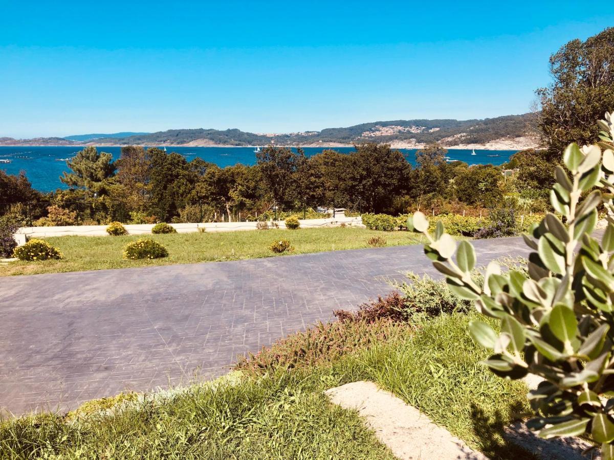 Casa Con Jardin Al Lado De Playa Hio Villa Vilanova  Eksteriør bilde