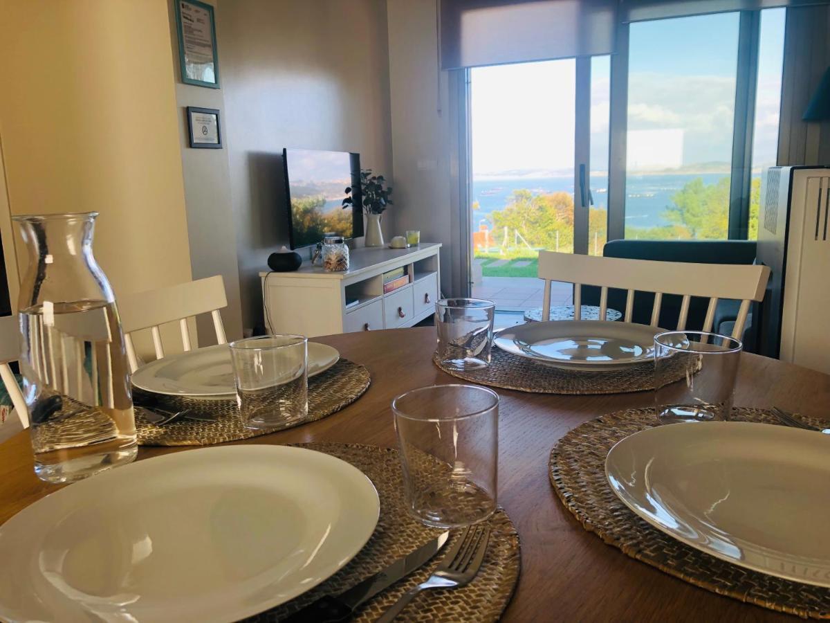 Casa Con Jardin Al Lado De Playa Hio Villa Vilanova  Eksteriør bilde